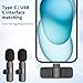 aLLreli iPhone 15 Mics, 2 Pack Wireless Lavalier Microphone for iP15 Pro/Max - Plug-Play Crystal Clear Sound Quality, Long Lasting for Interviews, Podcasts, Vlogs, and More