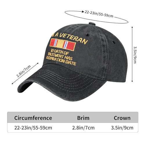 Image of Embroidered Baseball Cap for Women Men Vintage Adjustable Washed Distressed Denim Baseball Hat