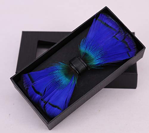 Bright Blue Mens Woven Chic Gifts Prom Bowtie Butterfly Pre-Tied Tuxedo Bow Ties #TOP1