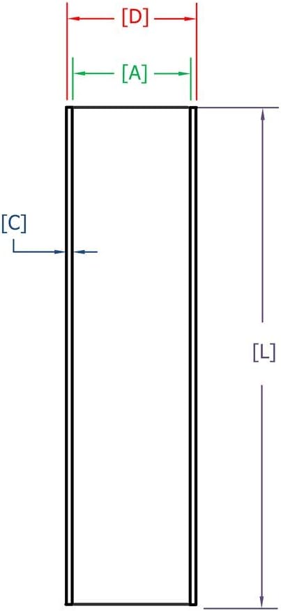 Heavy Wall Round Tubes - Clear 3-1/2" Heavy Wall Round Tube - Length 48" MOCAP PRT00070 (qty2)