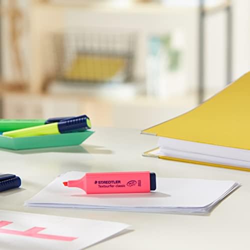 STAEDTLER 364 WP4 Textsurfer Classic Highlighter - Assorted Colours (Pack of 4) - View 4