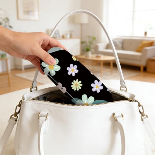 Image of Glasses Case Hard Shell,Portable Protective Eyeglasses Case, Eyeglass Holder Box with Cleaning Cloth, for men women