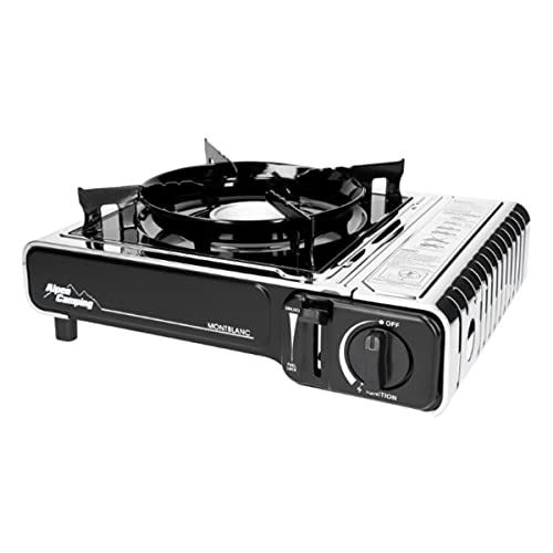 Preisvergleich Produktbild AlpenCamping Gaskocher 2,2kW mit Gasherdkreuz