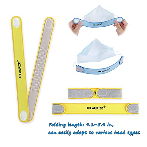 hx aurize face mask strap extender adjustable for comfortable and relieves pain ears multi-colored