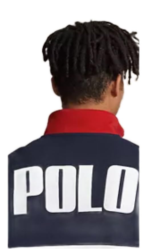 POLO RALPH LAUREN mens 1/4 zip interlock pullover sweatshirt medium cruise navy2