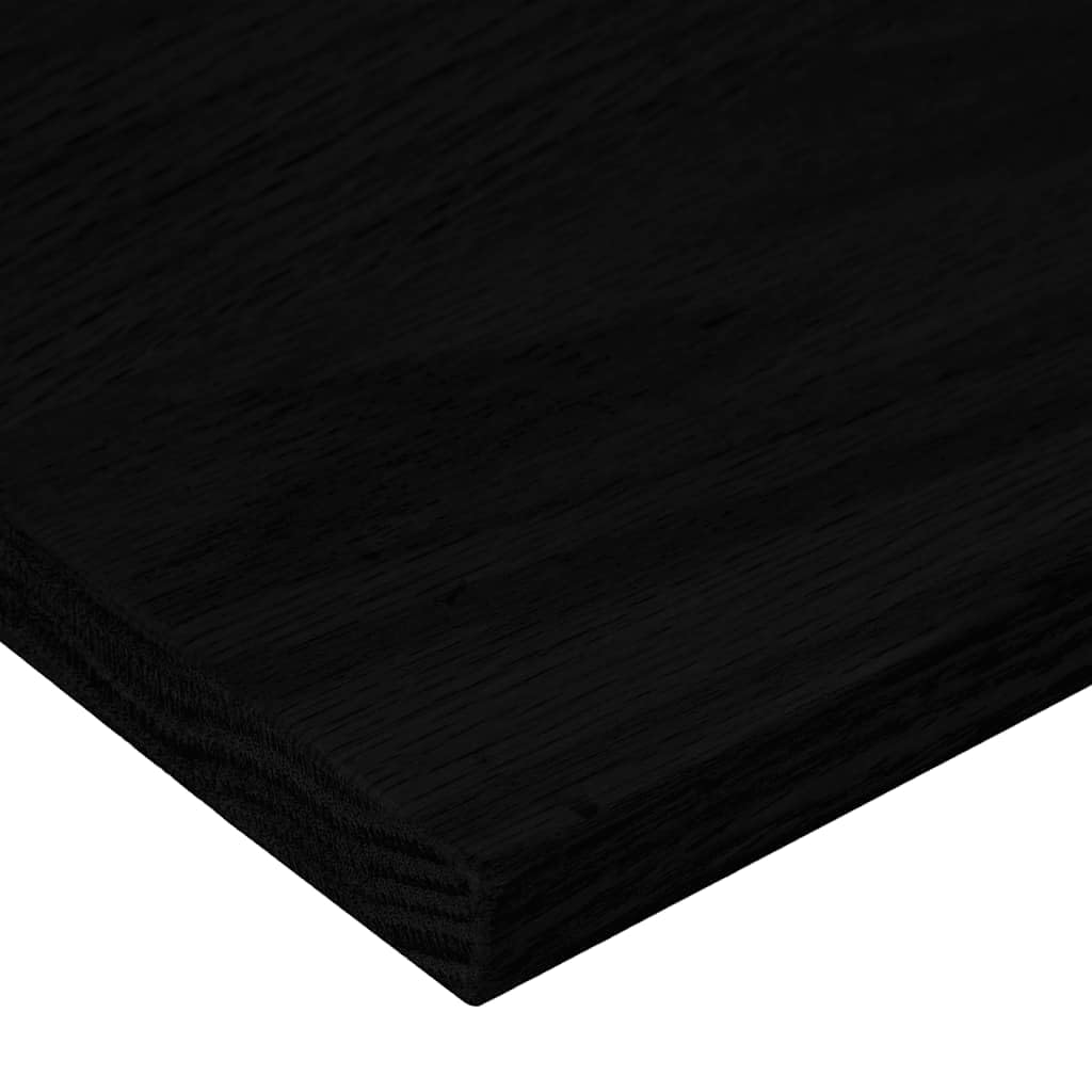 Juego de 2 peldaños para escaleras, color marrón oscuro, 100 x 25 x 2 cm, de madera maciza de roble, robustos peldaños para renovación de escaleras y alféizar de ventana, aspecto elegante con