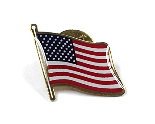 American Waving Flag Lapel Pin - Proudly Made in the USA