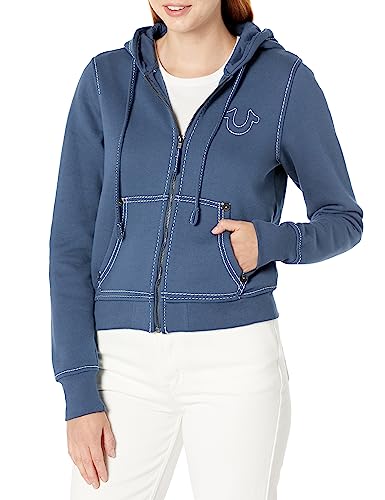 Image of True Religion womens Big T Classic Zip Up Hoody