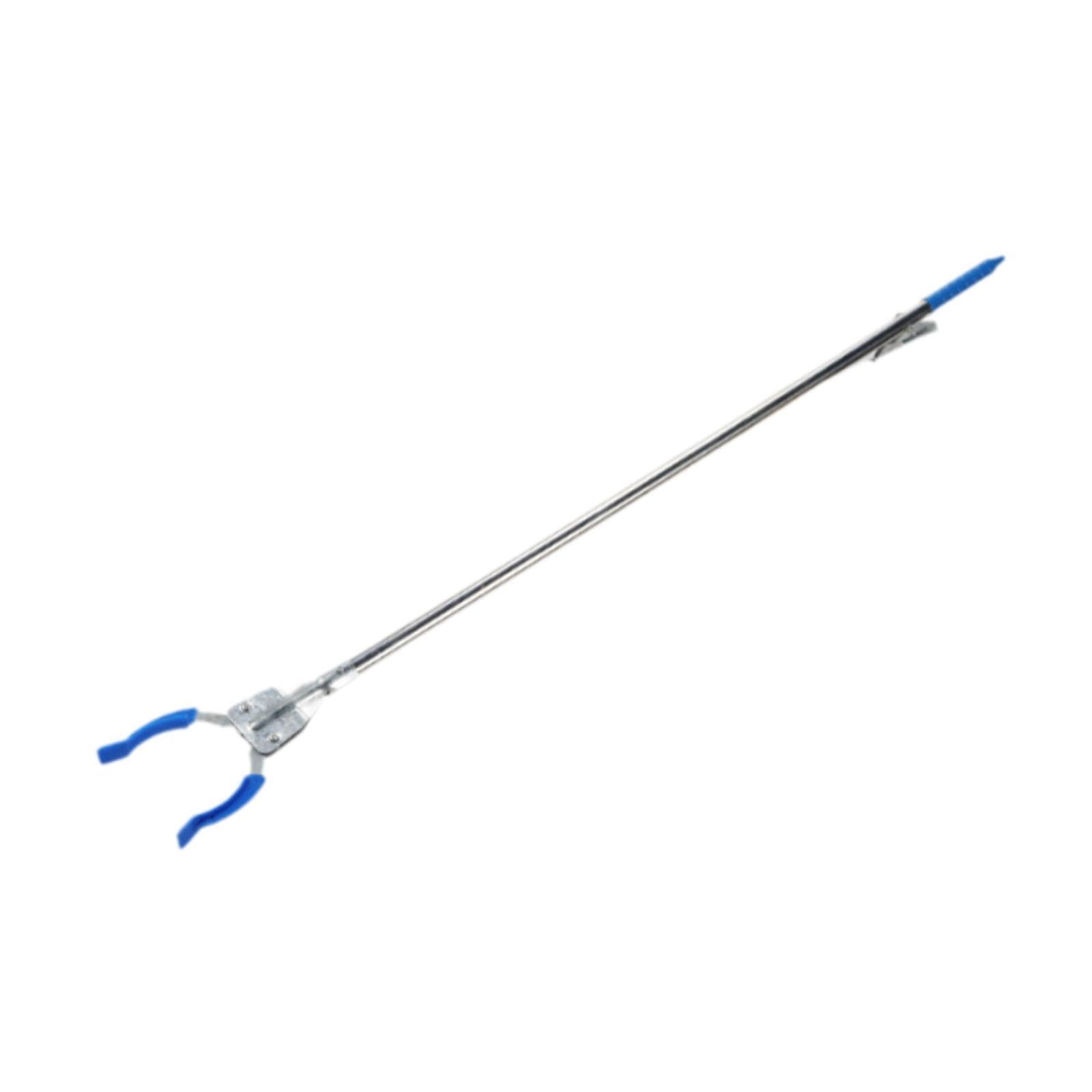 Pinza Recolectora Basura Pinza Recogedora de Residuos Herramienta de Alcance Largo Pinza Ergonómica de Acero Inoxidable Diseño Ligero y Mordaza Firme, Azul