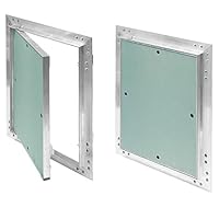 SYSTERM Revisionsklappe 200x200mm Gipskarton 12,5mm KRAL2 Revisionstür Revision Wartungstür 20x20cm Wartung Reinigungsklappe Wartungsöffnung mit Aluminium-Rahmen Feuchtraumgeeignet grün Trockenbau