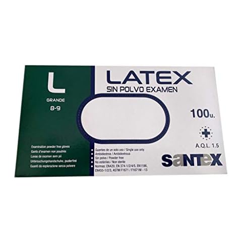 Santex ST Guantes de Látex Sin Polvo Cover