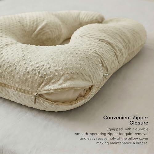 Image of BAYBEE Premium Pregnancy Pillow for Women | Maternity Pillows for Pregnancy Sleeping with 360 Full Body Support | Pregnancy Pillow with Removable Washable Cover & Zipper Closure for Easy Use (Yellow)