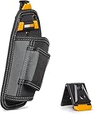 ToughBuilt ClipTech Series – Hammer Holster, Clip-On Belt Tool Holder with Nail Puller Sleeve and Rear-Angle Design for Jobsite Carry (TB-CT-31-A)