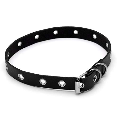 Milakoo POBRSL0001101 Women Men Cool Punk Goth Leather Collar Choker Necklace  thumb #3