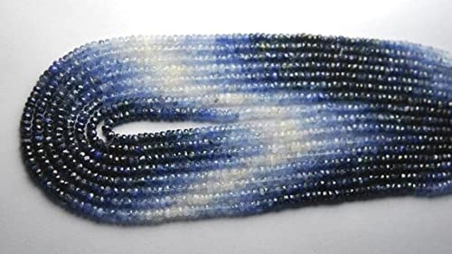 Saphir bleu naturel en fil de perles de 3.5mm pour réparer et personnaliser un bracelet