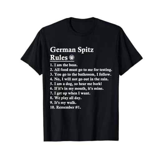 Funny German Spitz Dog Rules T-Shirt