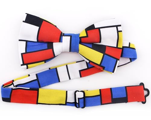 Image of OCIA Cute Pattern Pre-tied Bow Tie Adjustable Bowties for Adult & Children