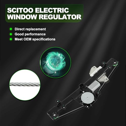 Image of SCITOO Power Window Regulator and Motor fit for 2013 2014 2015 2016 2017 2018 for Nissan Altima Front Left Side NI1350160