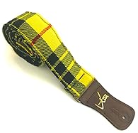 Quality Handmade Luxury Tartan Guitar Strap Exclusive to VTAR Handmade with Scottish tartan sewed onto strong webbing with strong and sturdy thick PVC brown ends ensured to last a lifetime. Made with Cruelty Free Vegan Faux Leather Ends Handcrafted t...