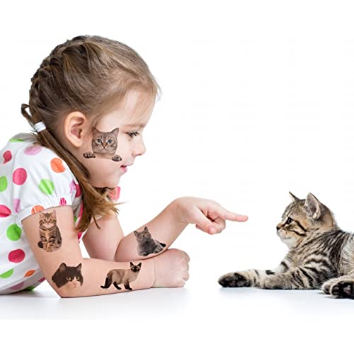 Charlent CLT040 148 Pcs Dog Cat Temporary Tattoos For Kids - 3D Individual Puppy Kitten Tattoos For Boys Girls Animals Birthday Party Favors Goodie Bag Fillers thumb #5