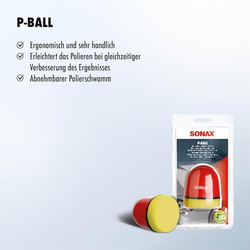 SONAX P-Ball (1 Stück) mühelos und schnell zum perfekten Polierergebnis | Art-Nr. 04173410