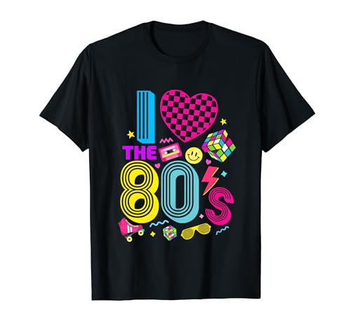I Love the 80's Retro 80's Costume Party Men Women Kids T-Shirt