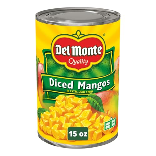 Del Monte Canned Diced Mangos in Extra Light Syrup, 15 Ounce 444356