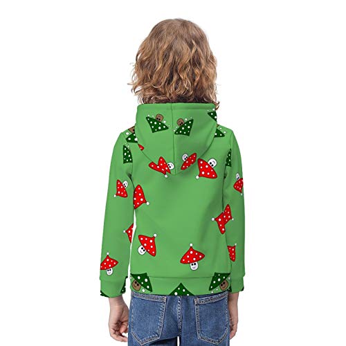 ODOKAY Unisex Kids Hooded Stretchy Hoodie and Sweatshirts Youth Sweatshirt Children's Long Sleeve Holiday Hoodies - Image 3