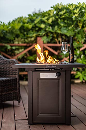 LEGACY HEATING 28-Inch Fire Table Mocha Powder Coating