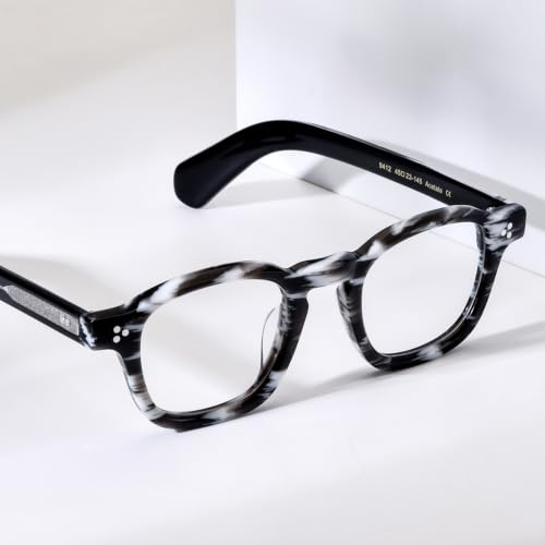 Image of HEPIDEM Acetate Glasses Frame Men Women Square Eyeglasses Optical Spectacles MZEPH