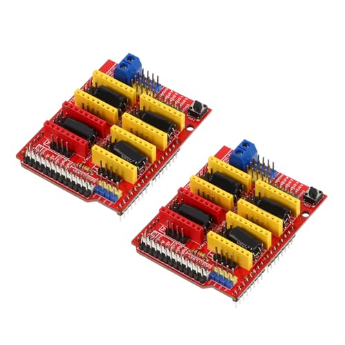 BUGUUYO 2pcs A4988 12-36v Dc Version 3, Engraver Drive Shield, 3d Printer Cnc Driver Board Expansion Board, Black, for E