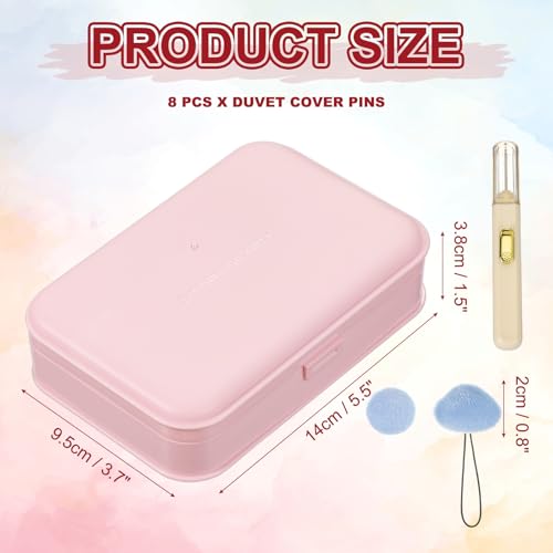 Clips de couette en tissu doux et épingles de housse uxcell 8pcs