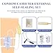 Condom Catheters for Elderly Men Age 80, External Catheter for Men Set Overnight-24Pcs Latex Condoms,750ml & 1000ml Leg Bags for Days, 1500ml & 2000ml Urine Bags for Night, Quick and Easy Drainage