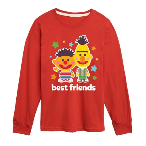 Sesame Street - Best Friends Bert Ernie-Toddler and Youth Long Sleeve T-Shirt