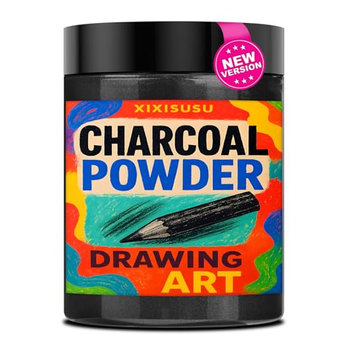 xixisusu Charcoal Powder for Drawing & Art - Ideal for Sketching