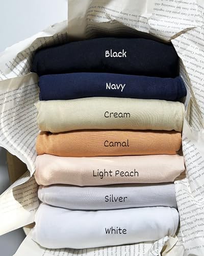 NAJD - Viscose Jersey Hijab, Stretchy, Breathable Scarf, Head Wrap, Moisture-Wicking, Ideal for Long Wear.4