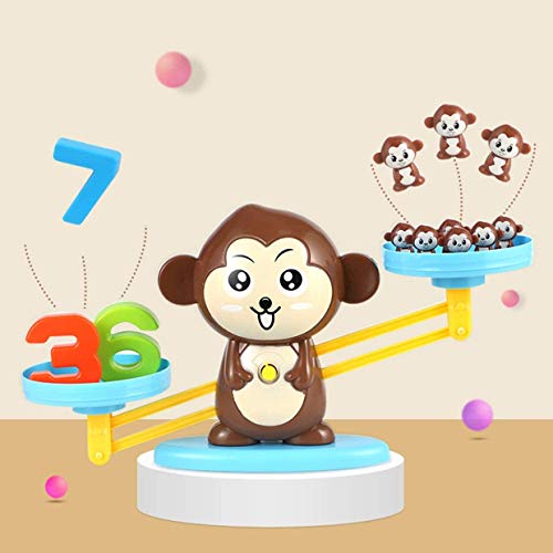 Jogo de Matemática de Equilíbrio de Macaco Jogo de Aprendizagem de Número de Macaco Contagem de Brin