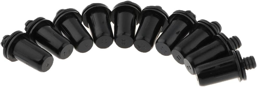 10 Pieces Fastener Rivet Clips Kits, Black Push Pin Rivets for Speaker Mesh Grill Cover # 046