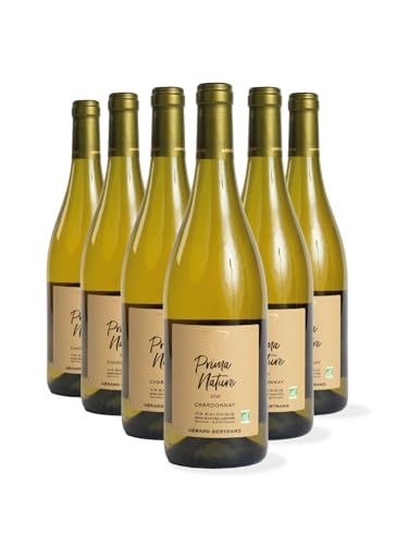 GÈrad Bertrand Prima Nature Vino Blanco | Chardonnay| IGP Pays d'Oc Vino Vegano Ecol€gico sin Sulfitos Seco | (6 x 0.75 l)