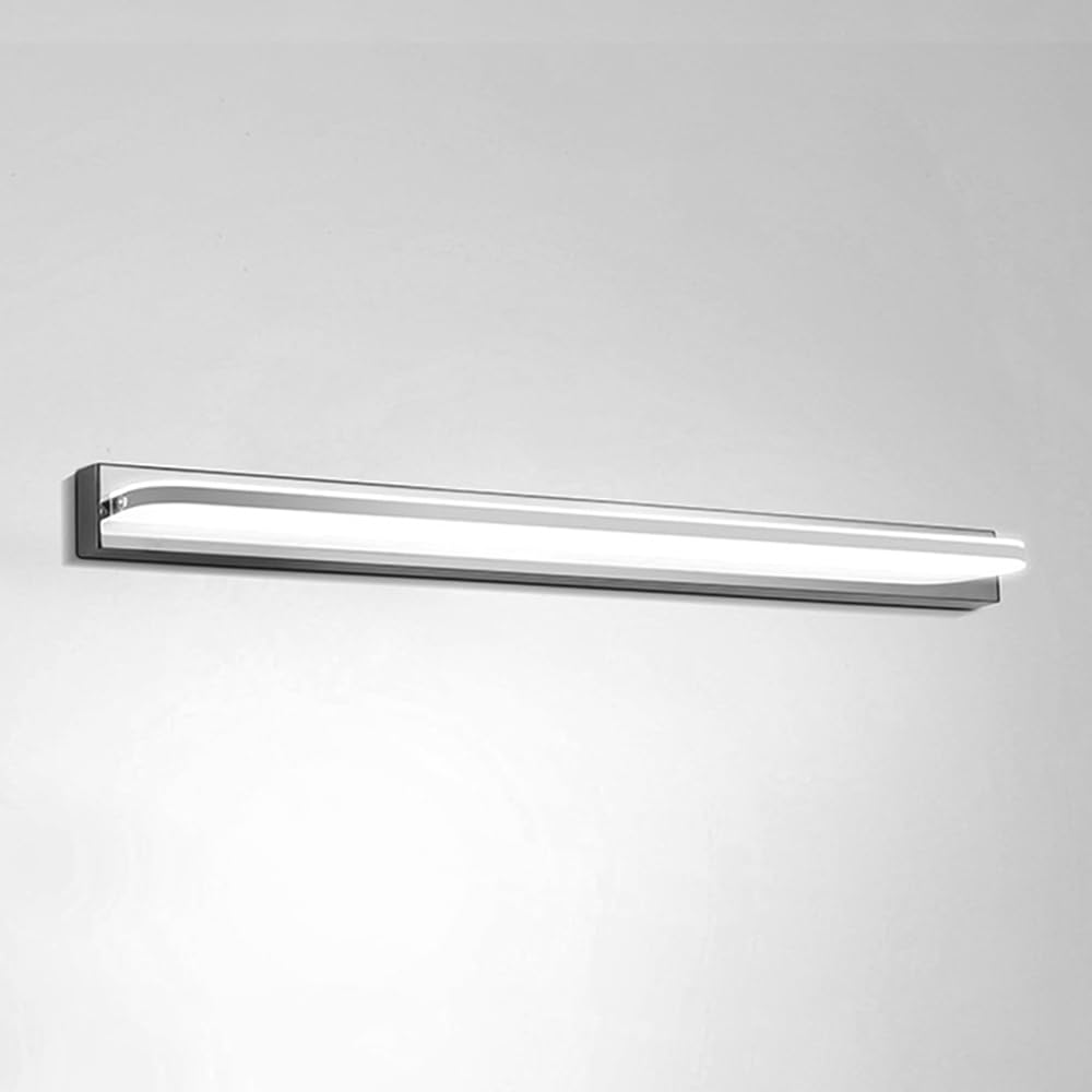 Yfmyy White Led Bathroom Wall Light Above Mirror, Vanity Cabinet Wall Lamp Bathroom Wall Lighting, Make-Up Mirror Front Light, Over Mirror Vanity Light Wall Sconces Fixture