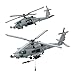 BICRKTOMXY Armed Helicopter Building Blocks Set – MH-60R Seahawk Military Airplane Model, DIY Air Force Plane Assembly MOC Model, Creative Desktop Display & Gifts for Bricks Enthusiasts (1252PCS)
