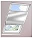 Produktbild ourdeco® Universal Dachfenster Thermo-Plissee / 67 x 141 cm, weiß/lichtundurchlässig, verdunkelnd, Thermo-, Hitzeschutz/Klemmen=Montage ohne Bohren=Smartfix=Klemmfix=Easy-to-fix
