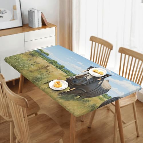 Nappe de course à pied Rhinocéros pour table 1,5m élastique - 7