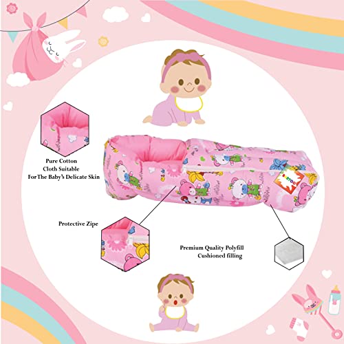Bantoo-New-Born-Baby-Bedding-Set-Gift-Combo-Pack-of-Net-Bed-Sleeping-Bag-Plastic-Sheets-0-6-Months