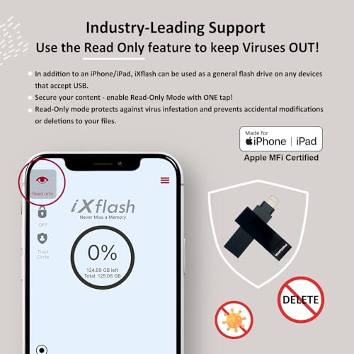 Sauvegarde iPhone 256 Go iXflash pour libérer de l'espace