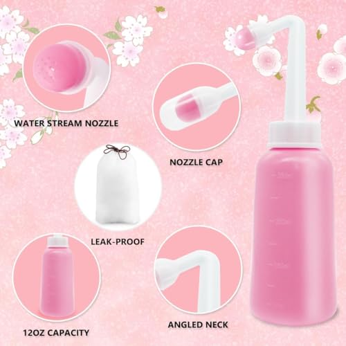 Image of Showvigor 2 Pack Premium Peri Bottle for Postpartum Care | Upside Down Peri Bottle, Portable Bidet for Perineal Recovery and Cleansing After Birth 12OZ /700ml
