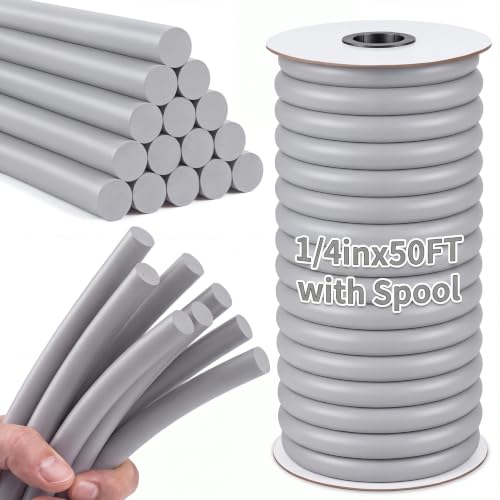 MotiMind Gray 1/4 Inch x 50 ft EPDM Backer Rod with Installation Tool Kit