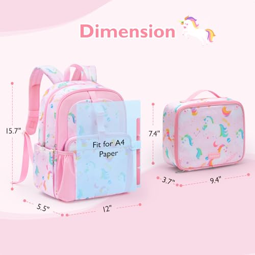 Image of mommore Kids Backpack Set Kindergarten School Bookbag for Boys Girls