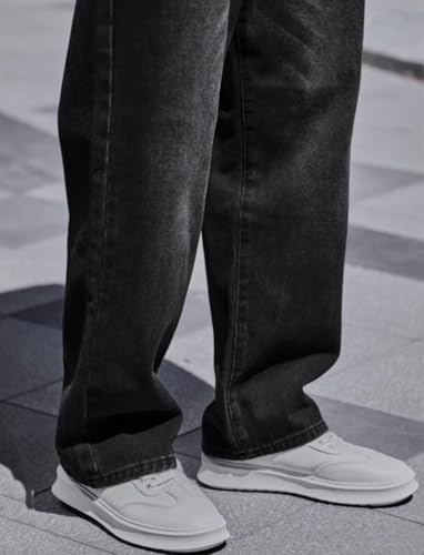 Image of JAAR Men's Baggy Fit Jeans - Loose Fit High-Rise Denim - Casual Wear Stylish Jeans for Men - Comfortable & Trendy Streetwear Look