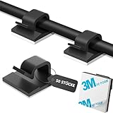 SZFUDIGO kabelhalter,50 PCS kabelhalter selbstklebend Wand kabelführung Cable Holder kabelbefestigung selbstklebend Wand Kabel wandhalterung Befestigung Wand (schwarz)